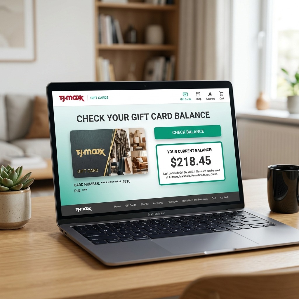 TJ Maxx Gift Card Balance